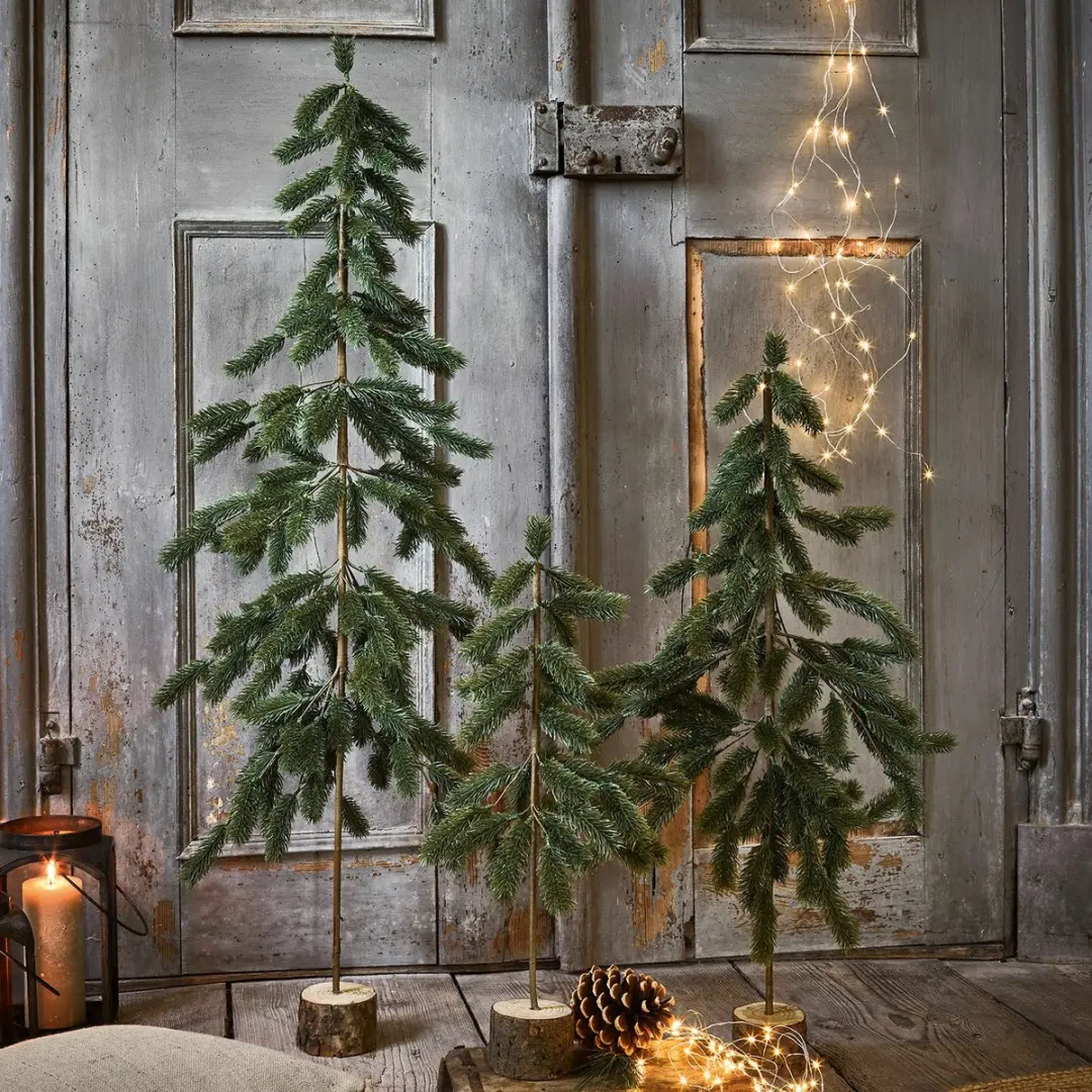 Loberon Kerstboomset 3 Stuks - 28cm Lorin Groen