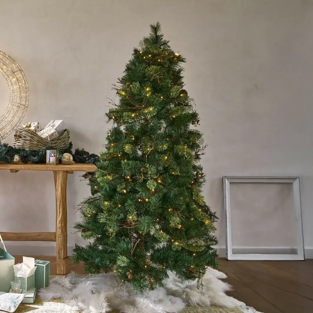 Loberon Ledkerstboom Yundra 100cm - 220 LED - Groen