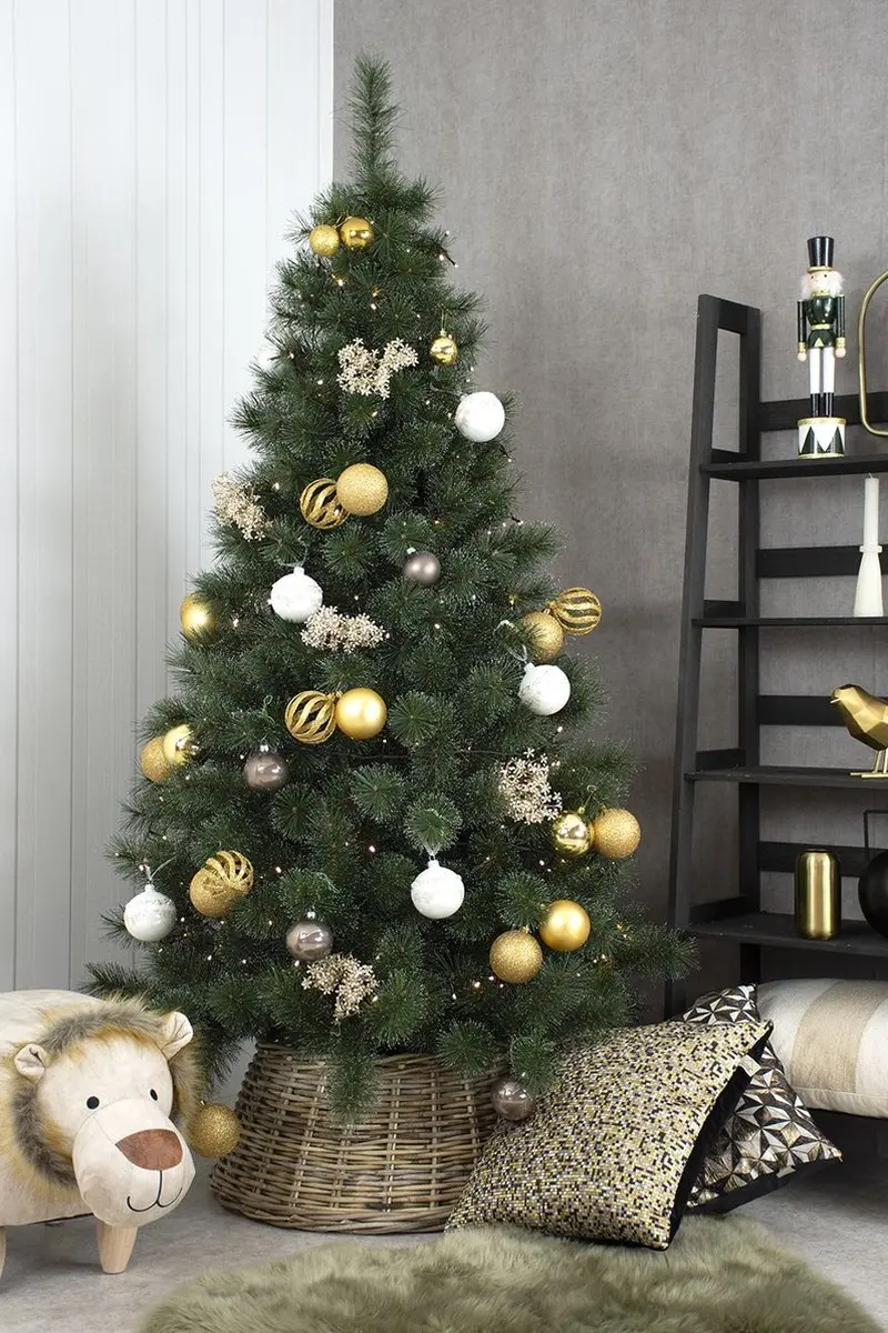 Famiflora Frosted Alpine Kunstkerstboom 225cm Groen