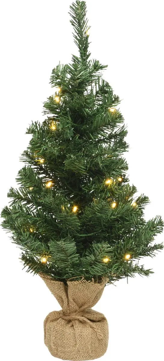 Lumineo Kunstkerstboom 90cm - 50 Micro LED - Groen