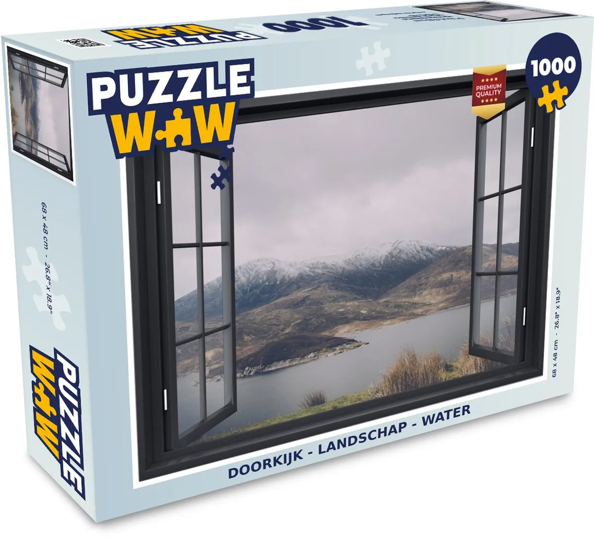PuzzleWow Doorkijk Landschap Water Legpuzzel 1000 Stuks