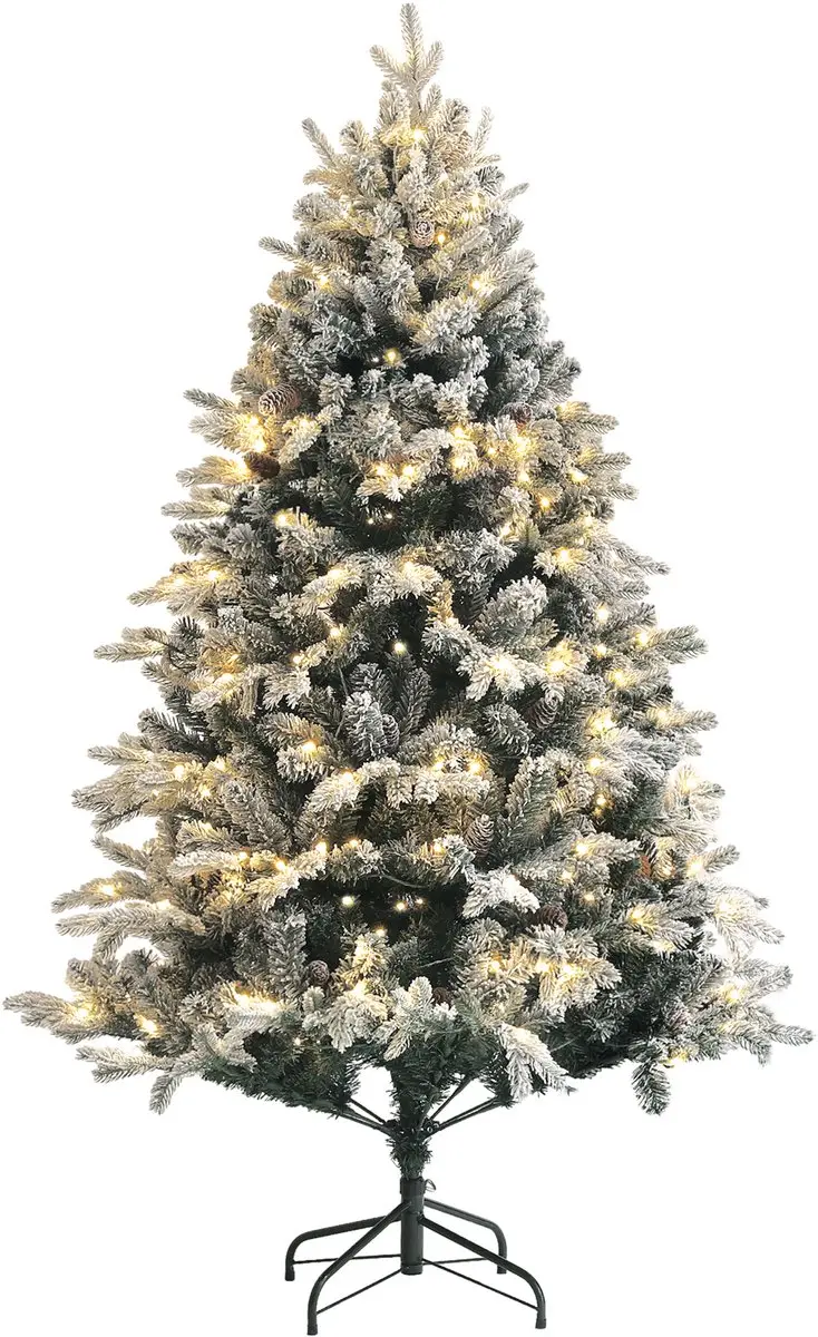 HOMCOM-Kerstboom-116x116x180cm-Kunststof-Groen