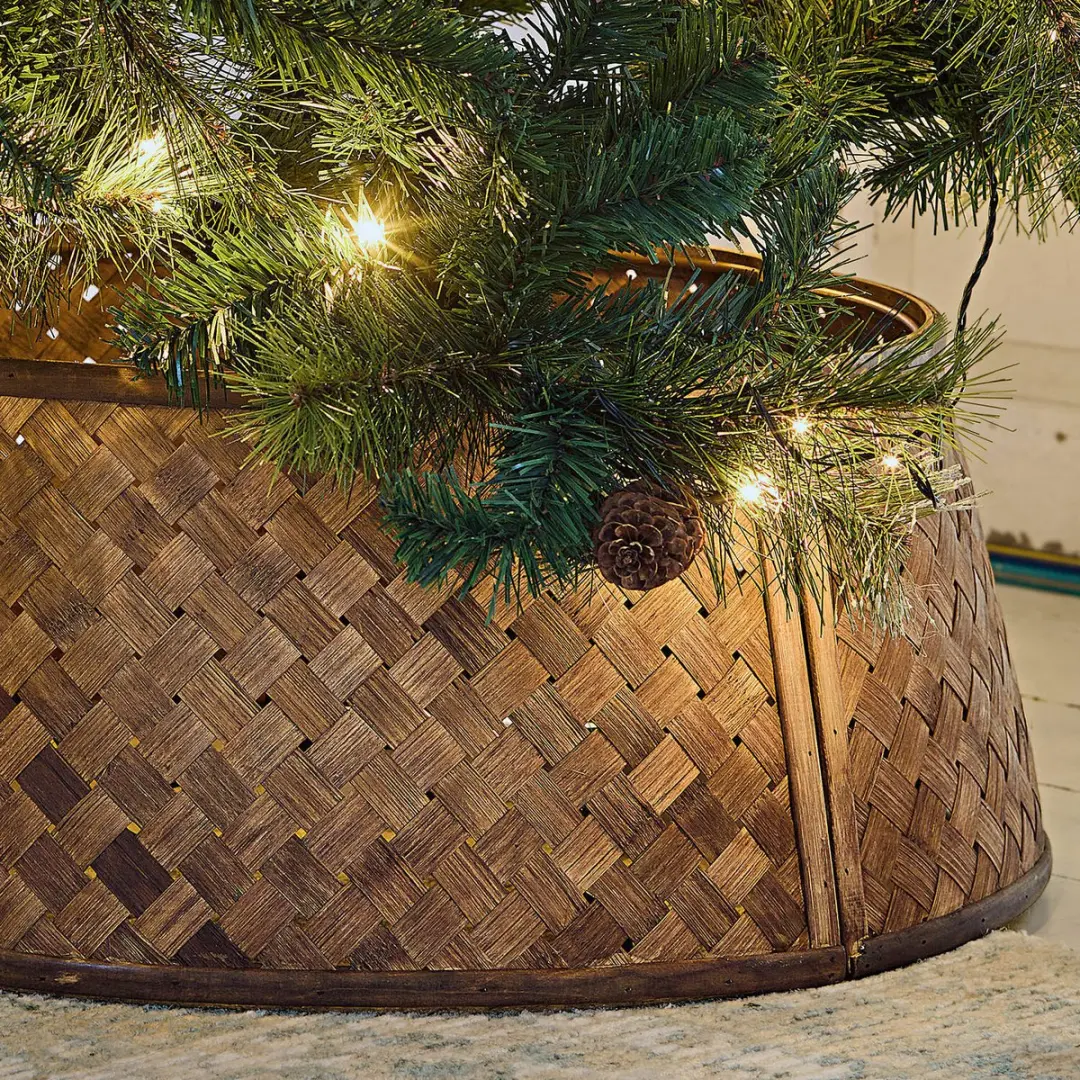 Loberon Kerstboomomranding Eden Bruin 60cm