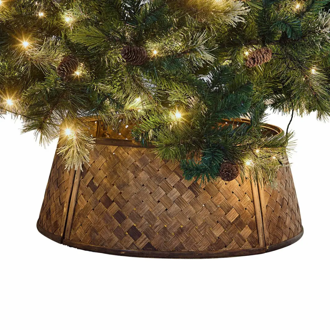 Loberon Kerstboomomranding Eden Bruin 60cm
