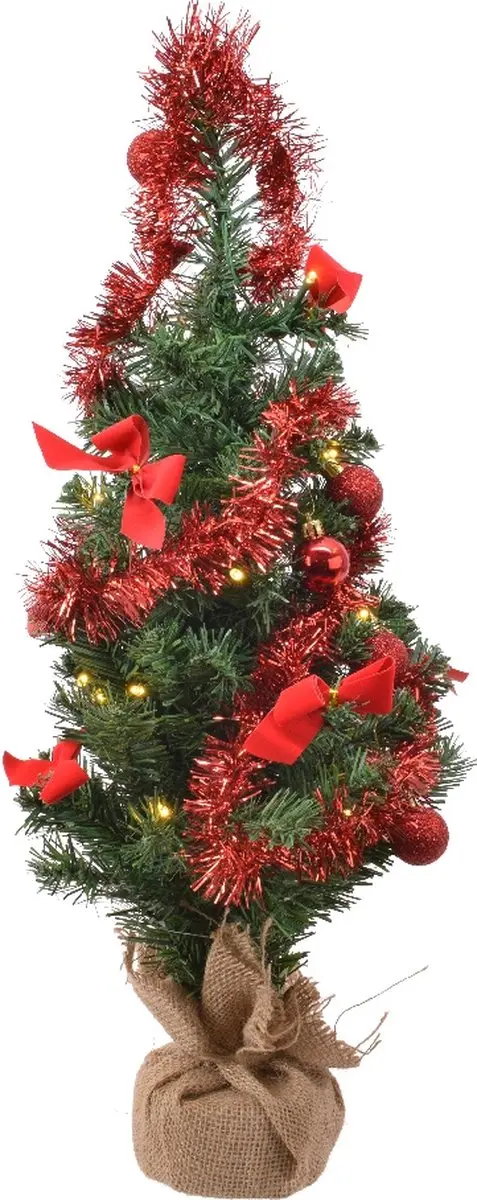 Lumineo Kunstkerstboom 60cm - 20 Micro LED - Groen - afbeelding 3 van 3