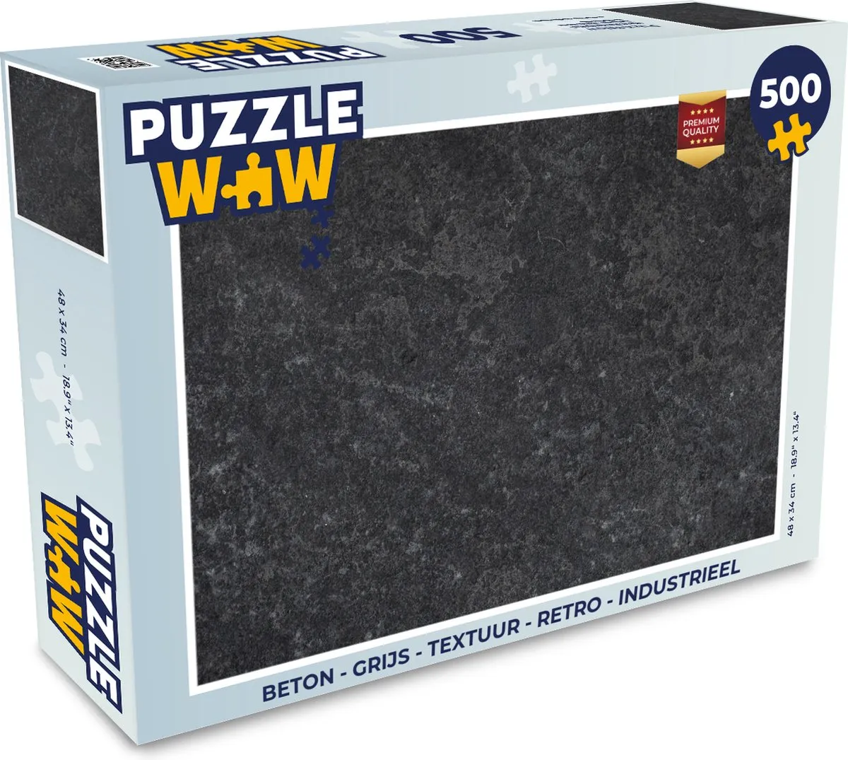 PuzzleWow Beton Puzzel 500 Stuks - Multicolor