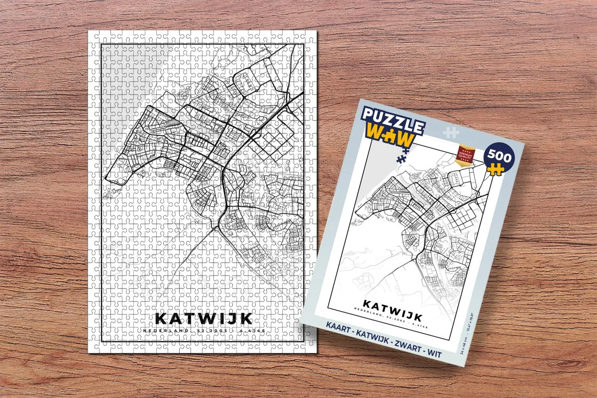 PuzzleWow Legpuzzel Katwijk 500 Stuks - Multicolor