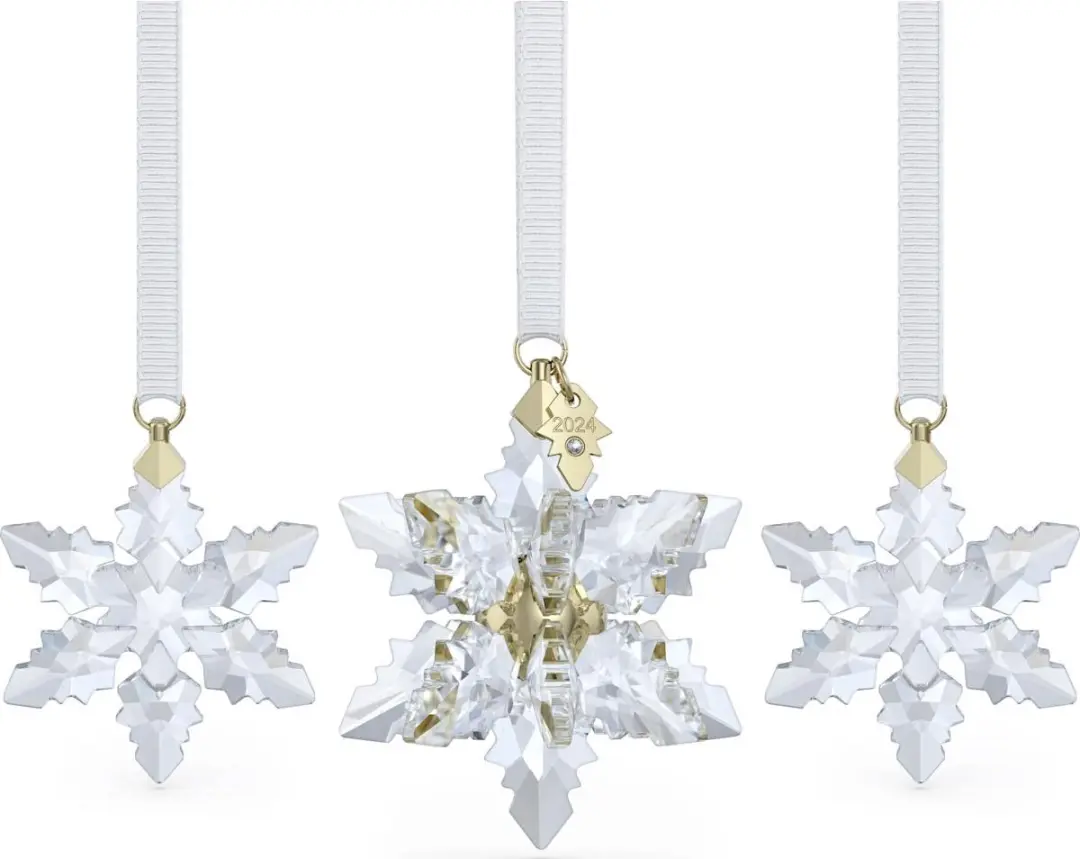 Swarovski beeldjes Kerststerren Set 2024 3D 5674410