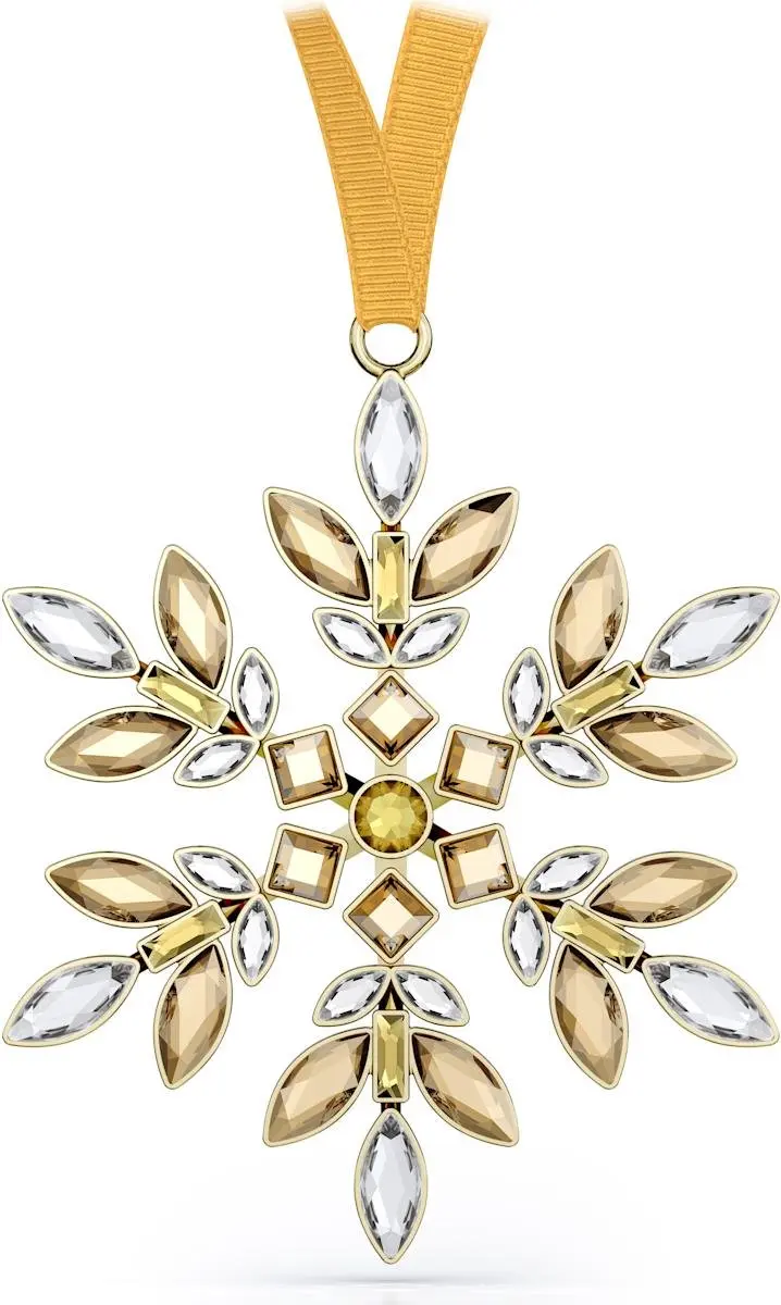 Swarovski Kerstster beeldje Geel Gema 5691043