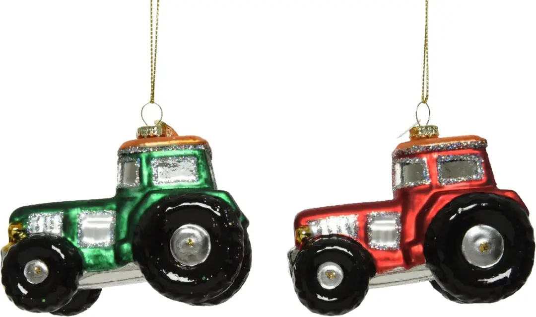 Decoris Glas Ornament Tractor