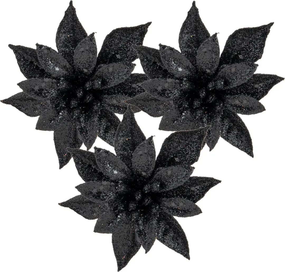 Cosy and Trendy kerstboom decoratie bloemen op clip
