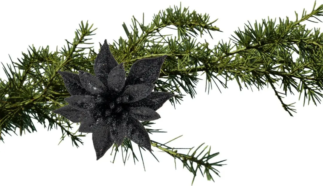 Cosy and Trendy kerstboom decoratie bloem op clip