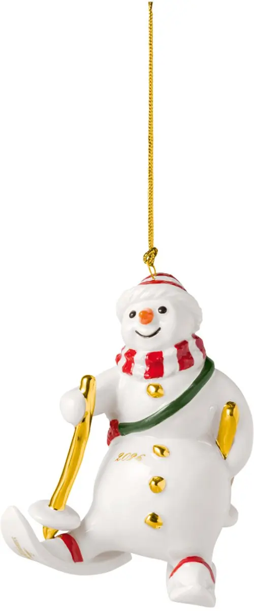 Ornament Schneemann 2026 Christmas Classics 7,3 x 6,8 x 9,9 cm