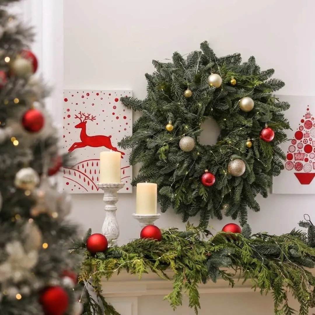 Kerstbal 6cm Rood - 90 Stuks