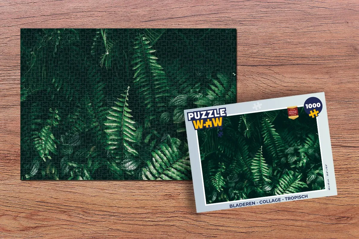 PuzzleWow Jungle Legpuzzel 1000 Stuks - Multicolor