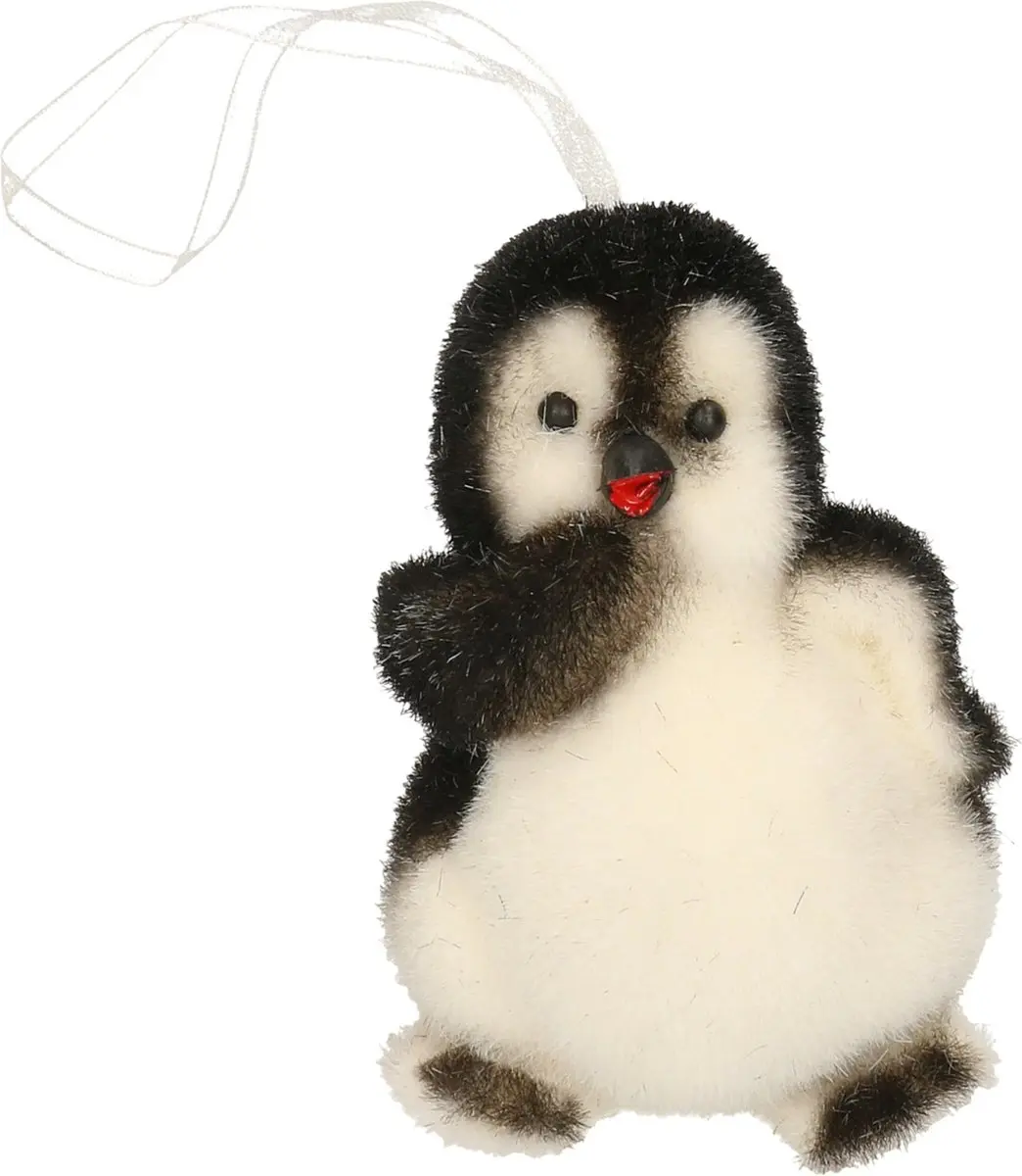 1x Kersthangers figuurtjes pinguins 9 cm