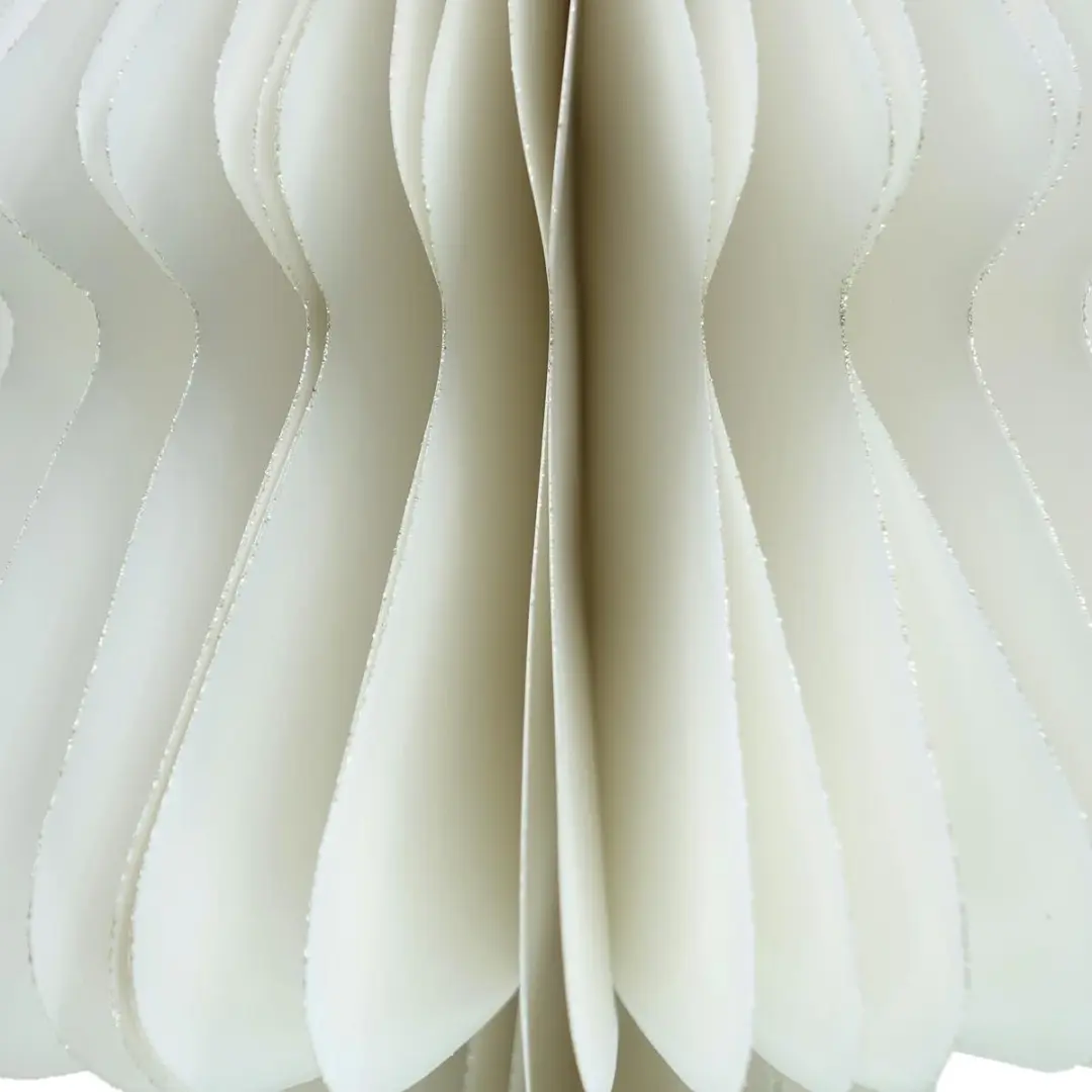 Witte Papieren Kerstboom Tafelblad 30cm