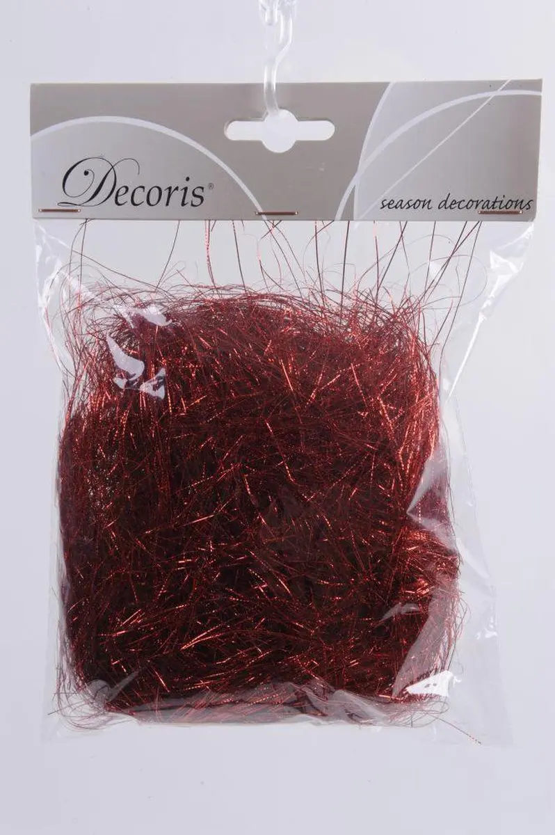 Decoris Engelenhaar Rood 20g