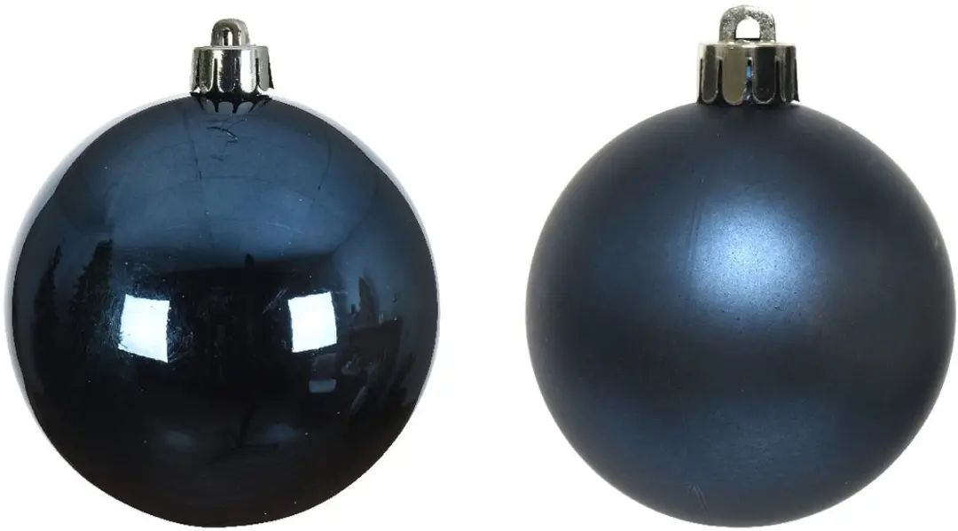 Glasen Kerstballen Set 10-delig - Blauw Ø6cm