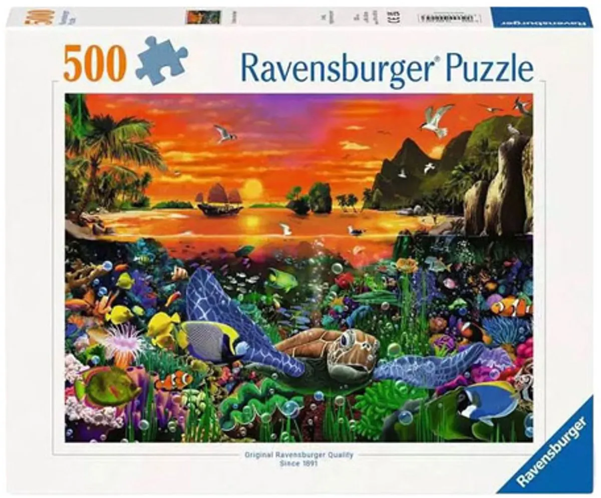 Ravensburger Reef Turtle Puzzel 500 Stuks - Multicolor