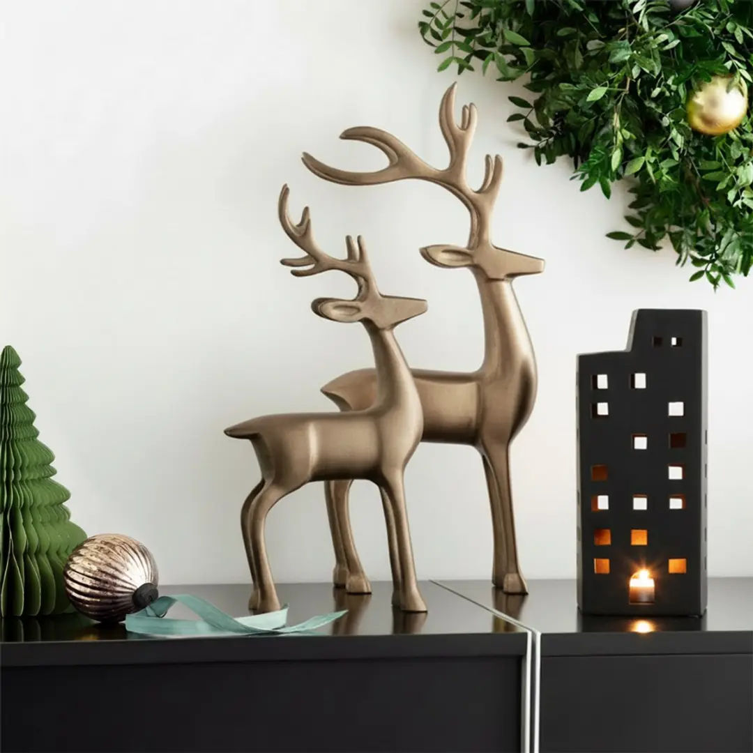 Villeroy & Boch Christmas Chic Hert 36cm - Goud - afbeelding 2 van 6