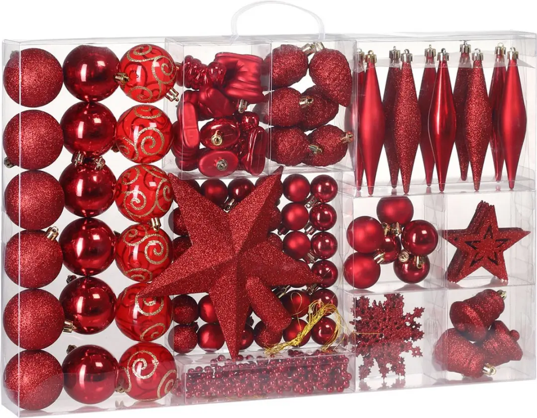 Deuba Kerstboallen Set 102 Stuks