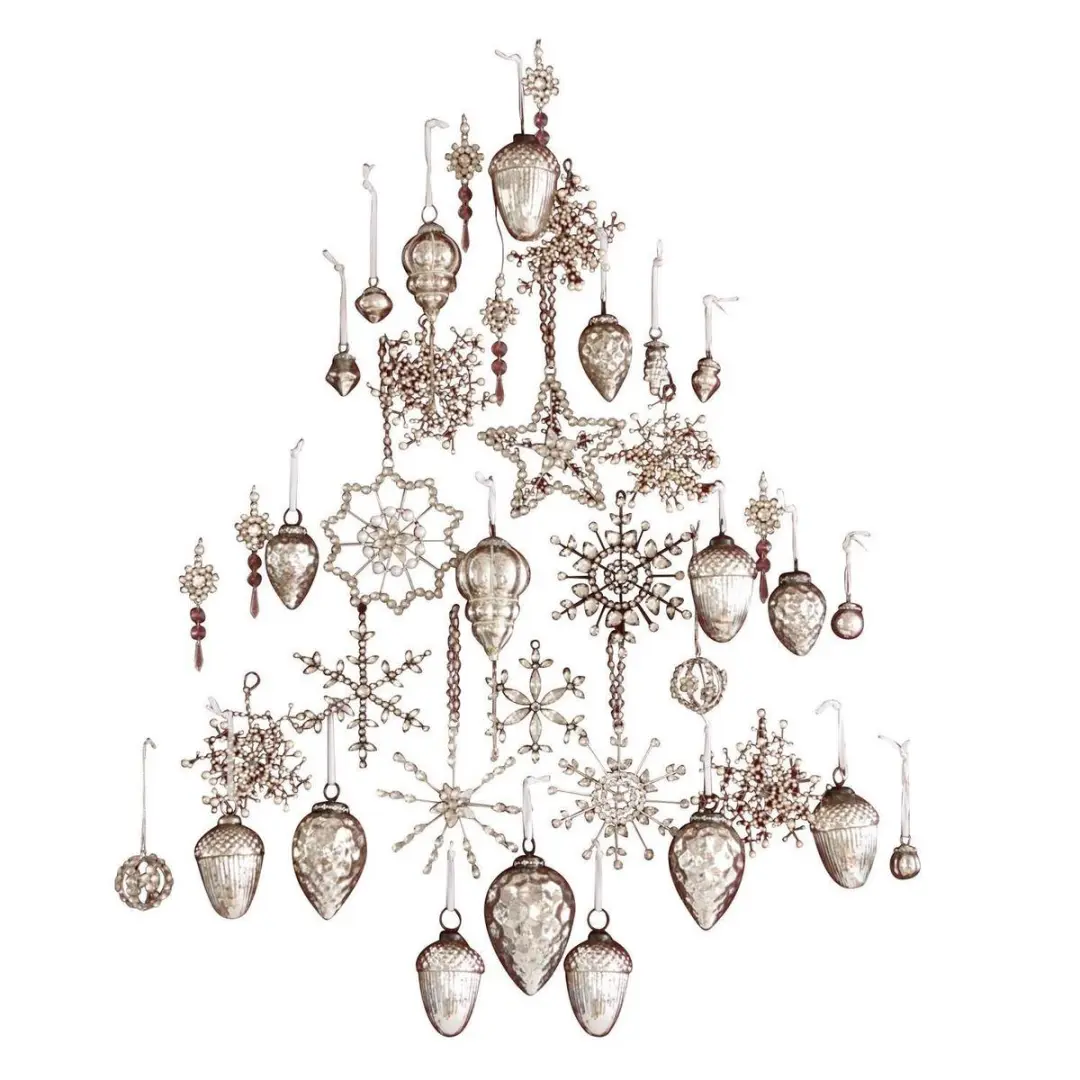 Loberon Kerstversiering-set Bjouterie Antiekzilver
