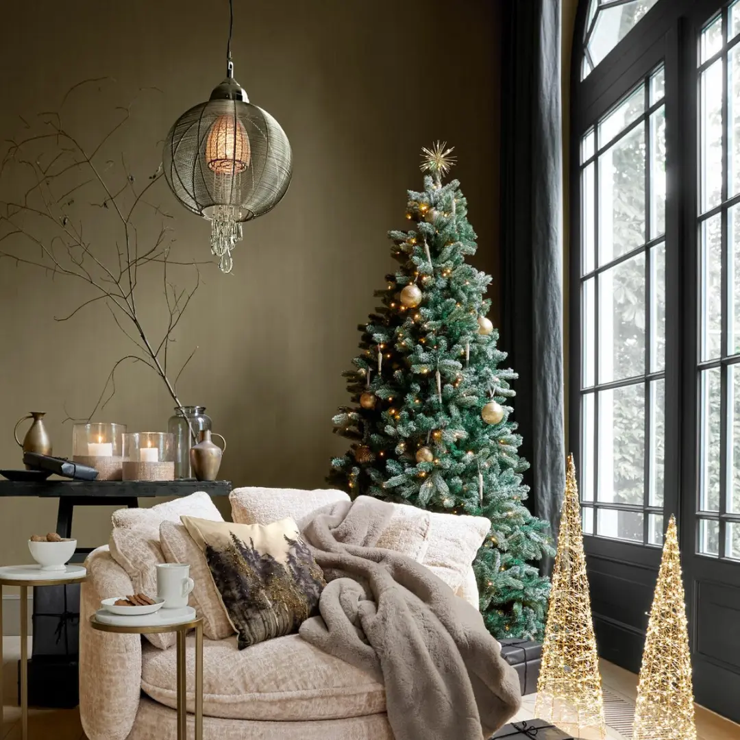 Loberon Ledkerstboompiek Quérillane - 18cm Goud