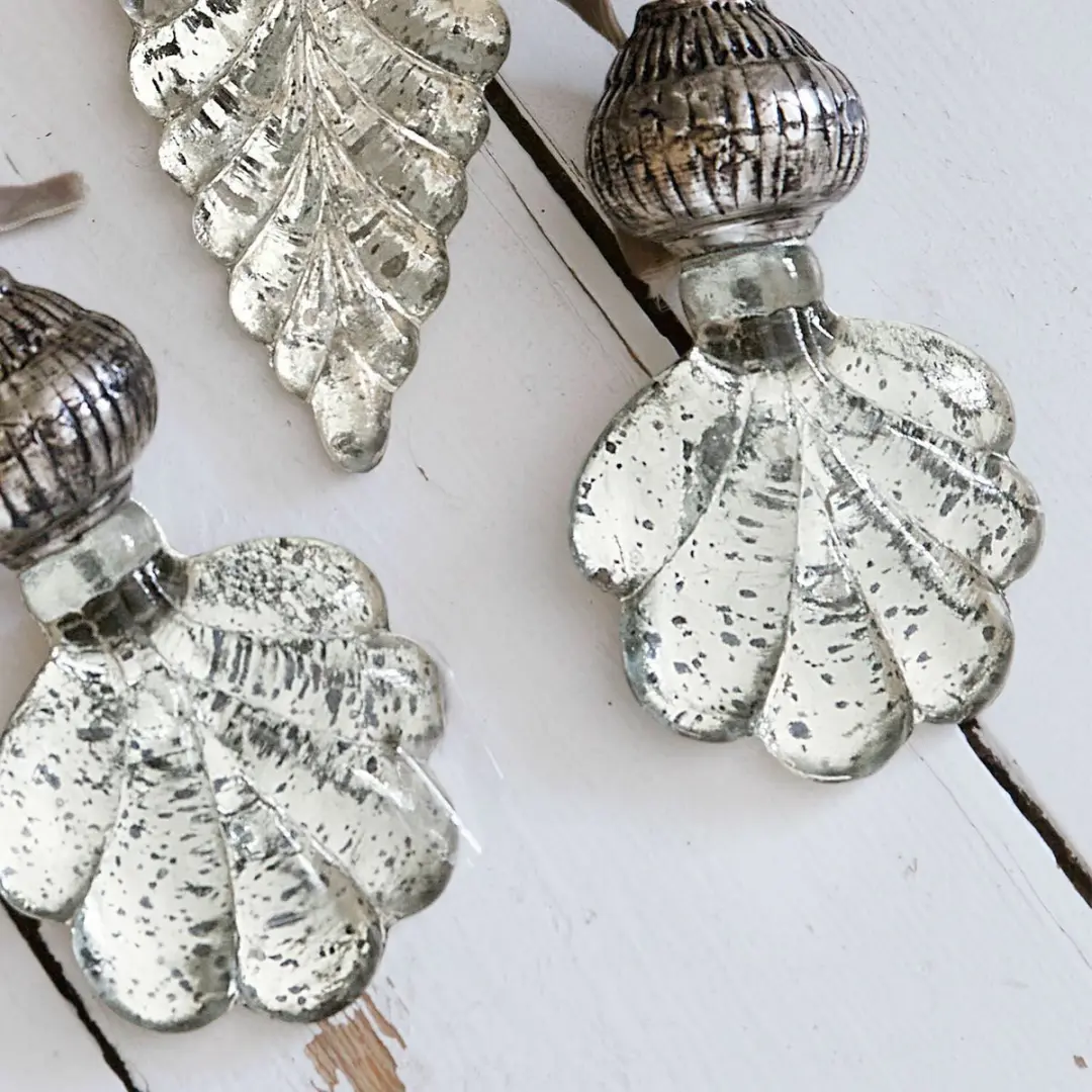 Loberon Géraudet Hanger Set 4 Stuks - Ø5cm - Antiekzilver