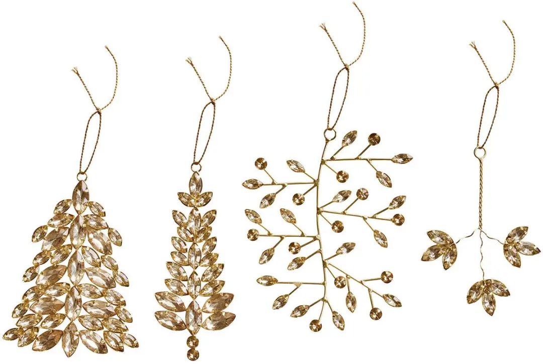 Loberon Kerstversiering Zaniva Goud/Heldere Bol