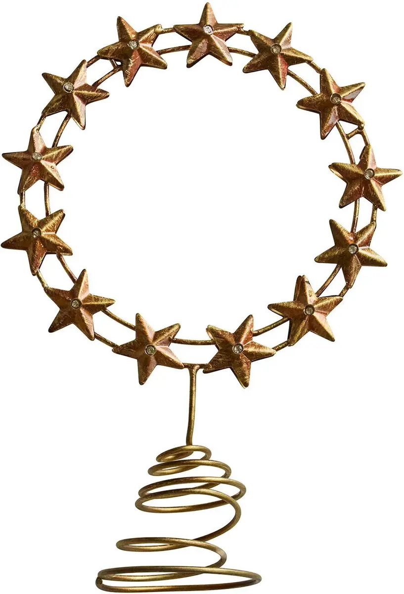 Loberon Kerstboompiek Tavelle Antiekgoud 29cm
