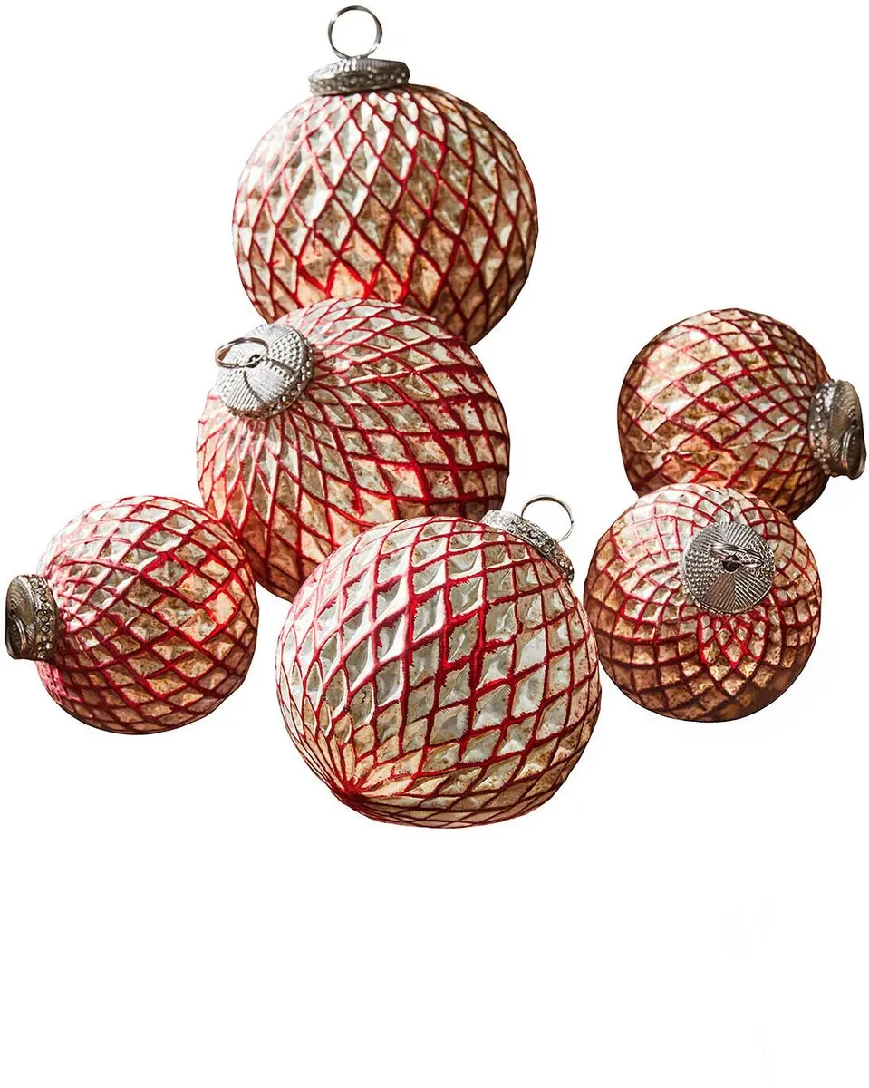 Loberon Kerstbal Aleviah 10cm