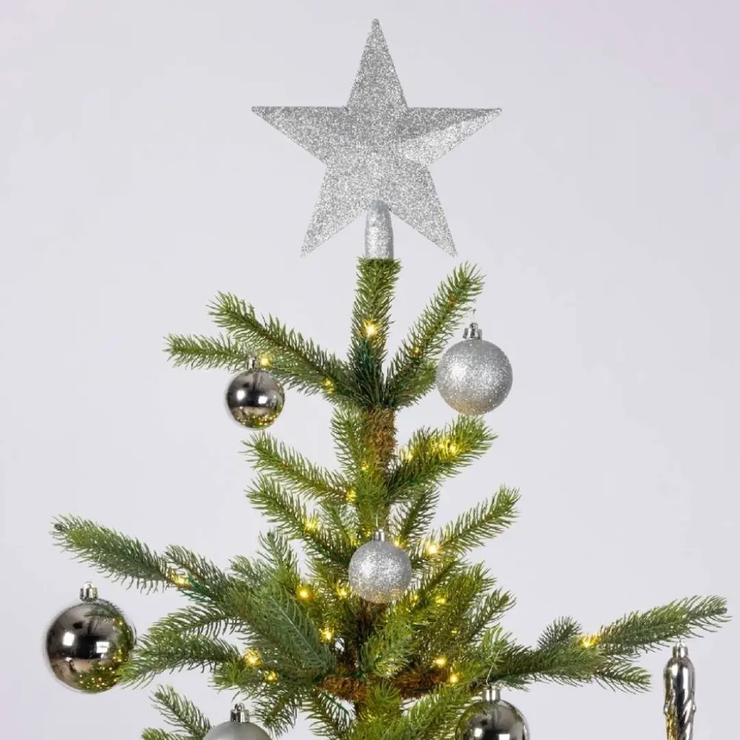 Decoris Kerstballen 33 Stuks - Zilver - Ø6cm - afbeelding 6 van 6