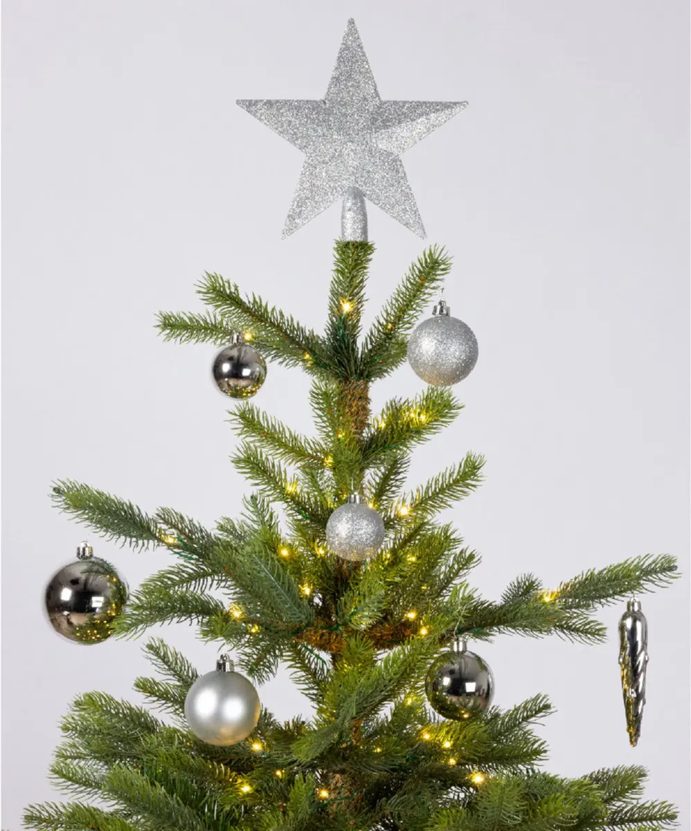 Decoris Kerstballen 33 Stuks - Zilver - Ø6cm - afbeelding 2 van 6