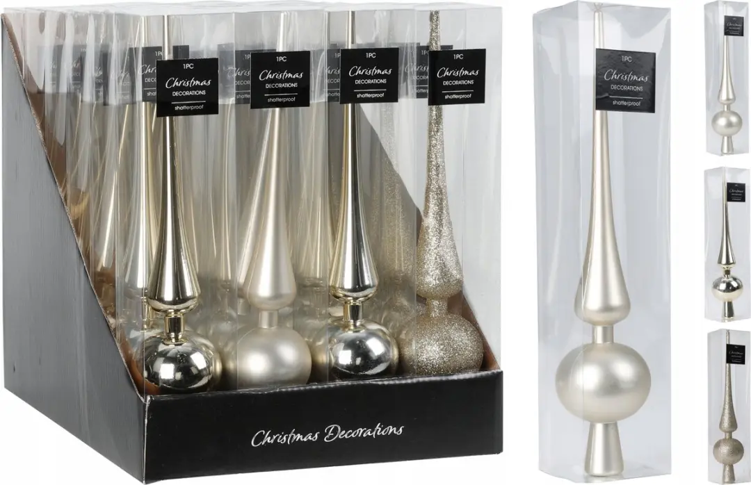 Koeman Kerstboompiek Goud 27,5cm