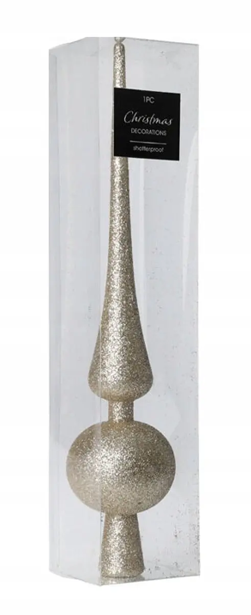 Koeman Kerstboompiek Goud 27,5cm - Onbreekbaar