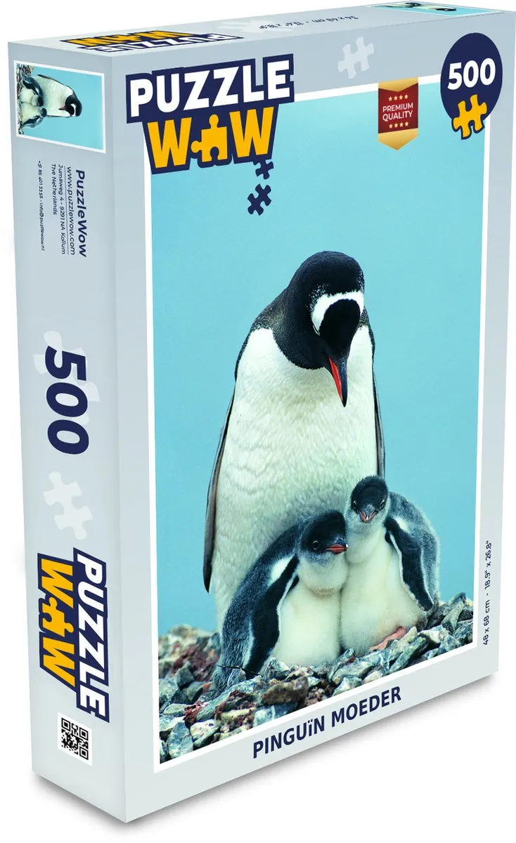 PuzzleWow Dieren Pinguïns Kuiken Legpuzzel 500 Stuks