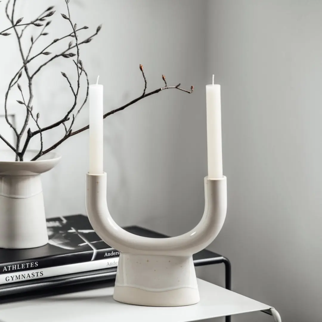 Like by Villeroy & Boch Kerzenhalter U-Form Winter Glow - Beige - afbeelding 3 van 5
