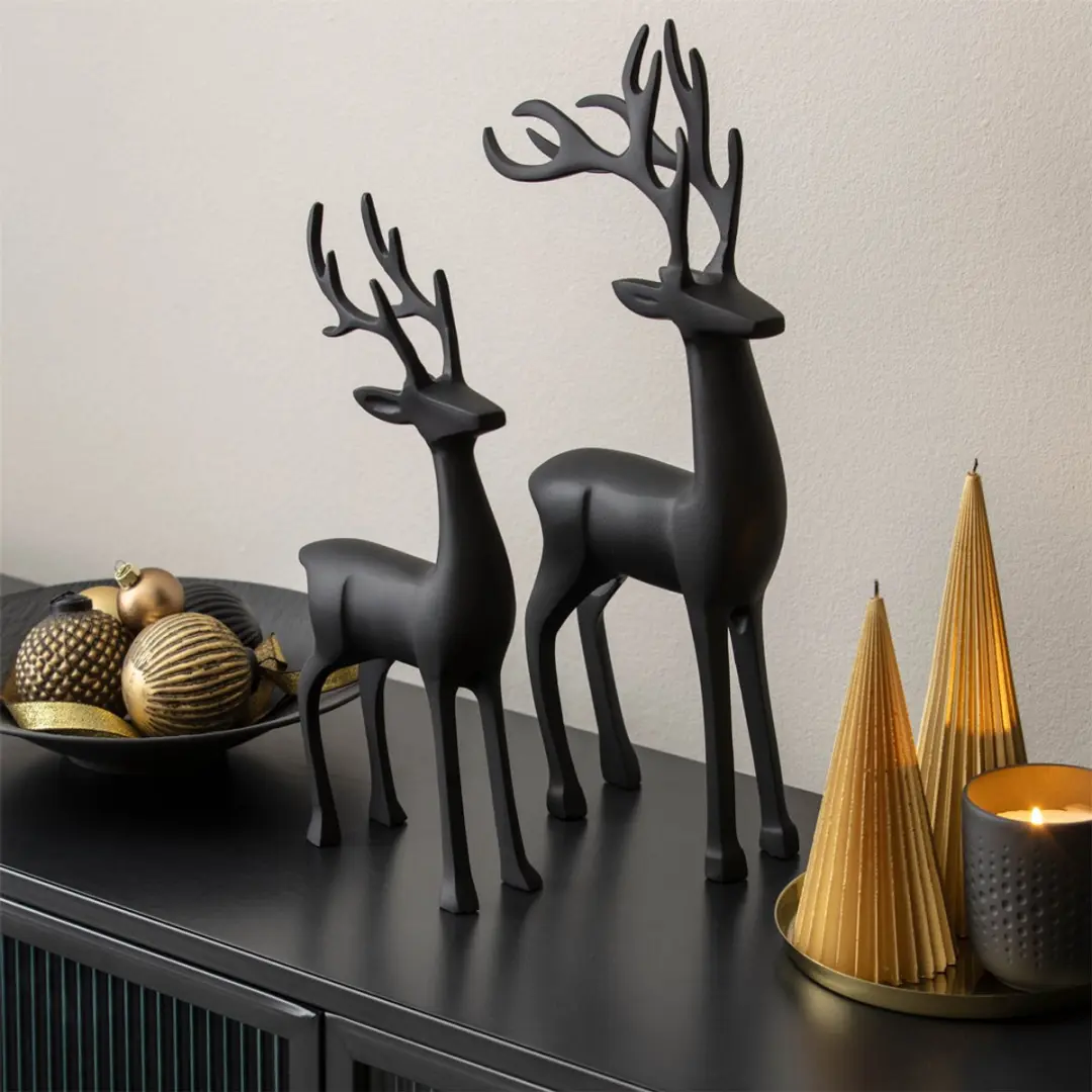 Villeroy & Boch Christmas Chic Hert 44cm - Zwart - afbeelding 3 van 6