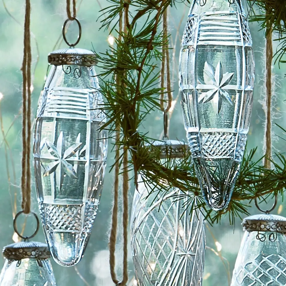 Loberon Kerstversiering Loulay Set - 6 Stuks Ø4.5cm