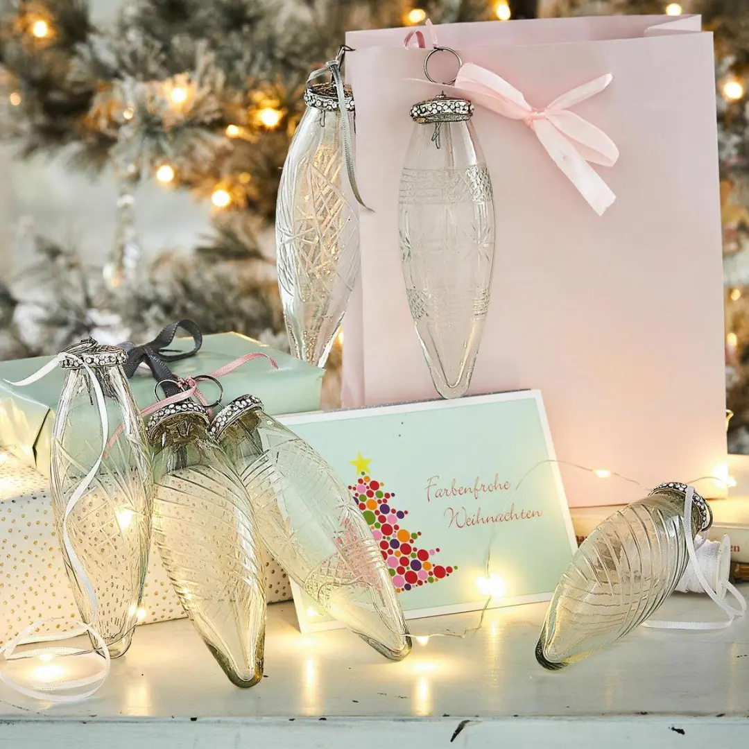 Loberon Kerstversiering Loulay Set - 6 Stuks Ø4.5cm