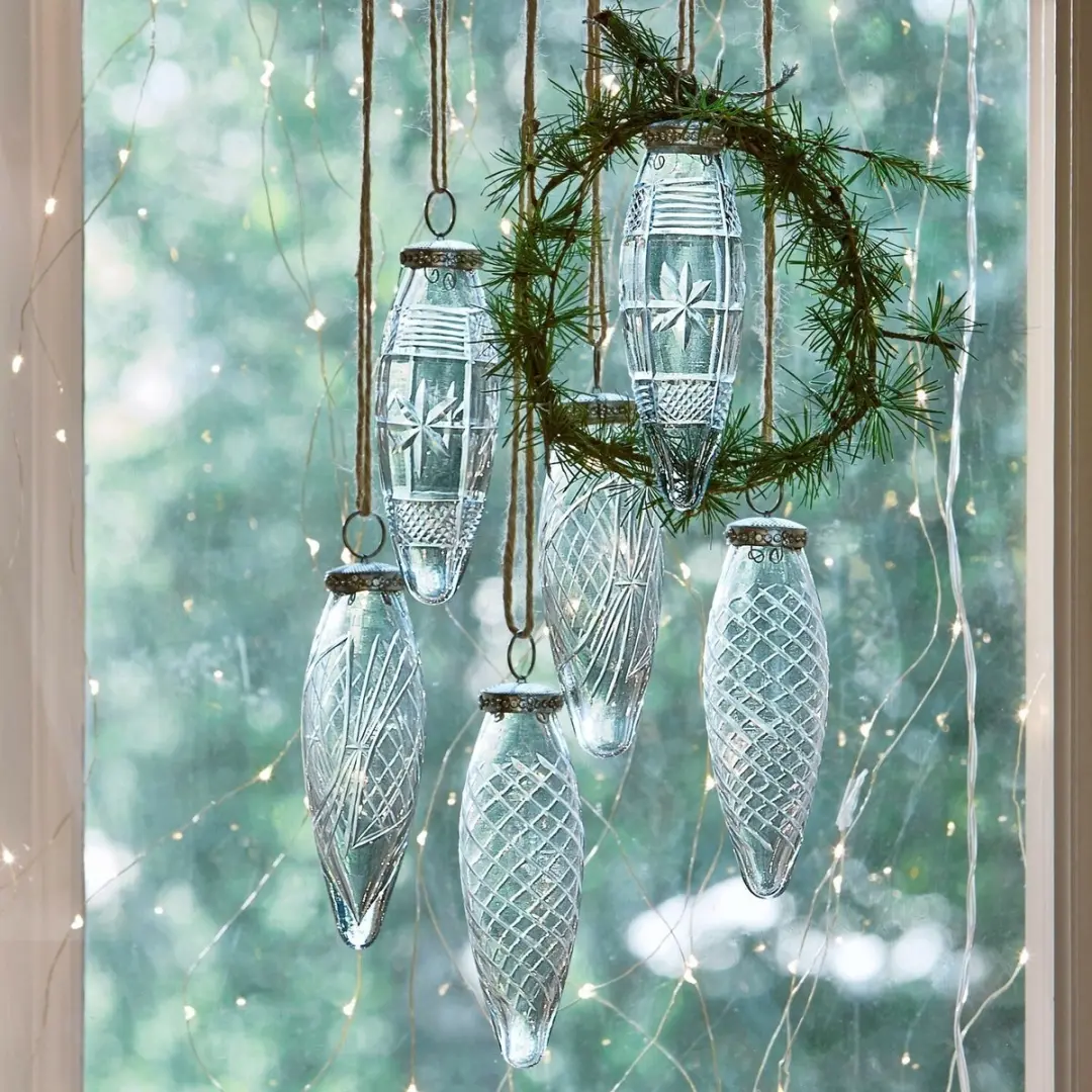 Loberon Kerstversiering Loulay Set - 6 Stuks Ø4.5cm