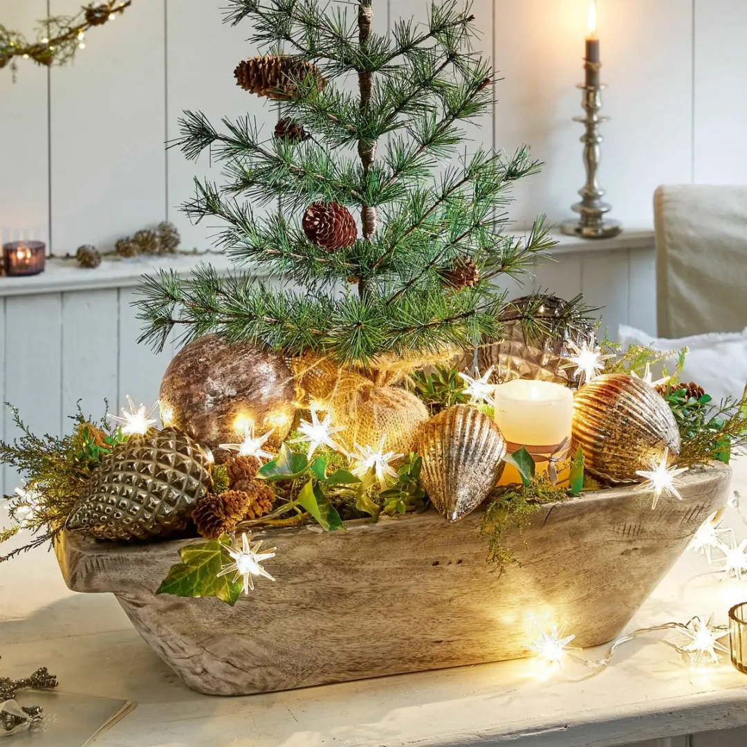 Loberon Layounne Kerstballen Set - 6 Stuks Ø10cm Antiekzilver/Grijs