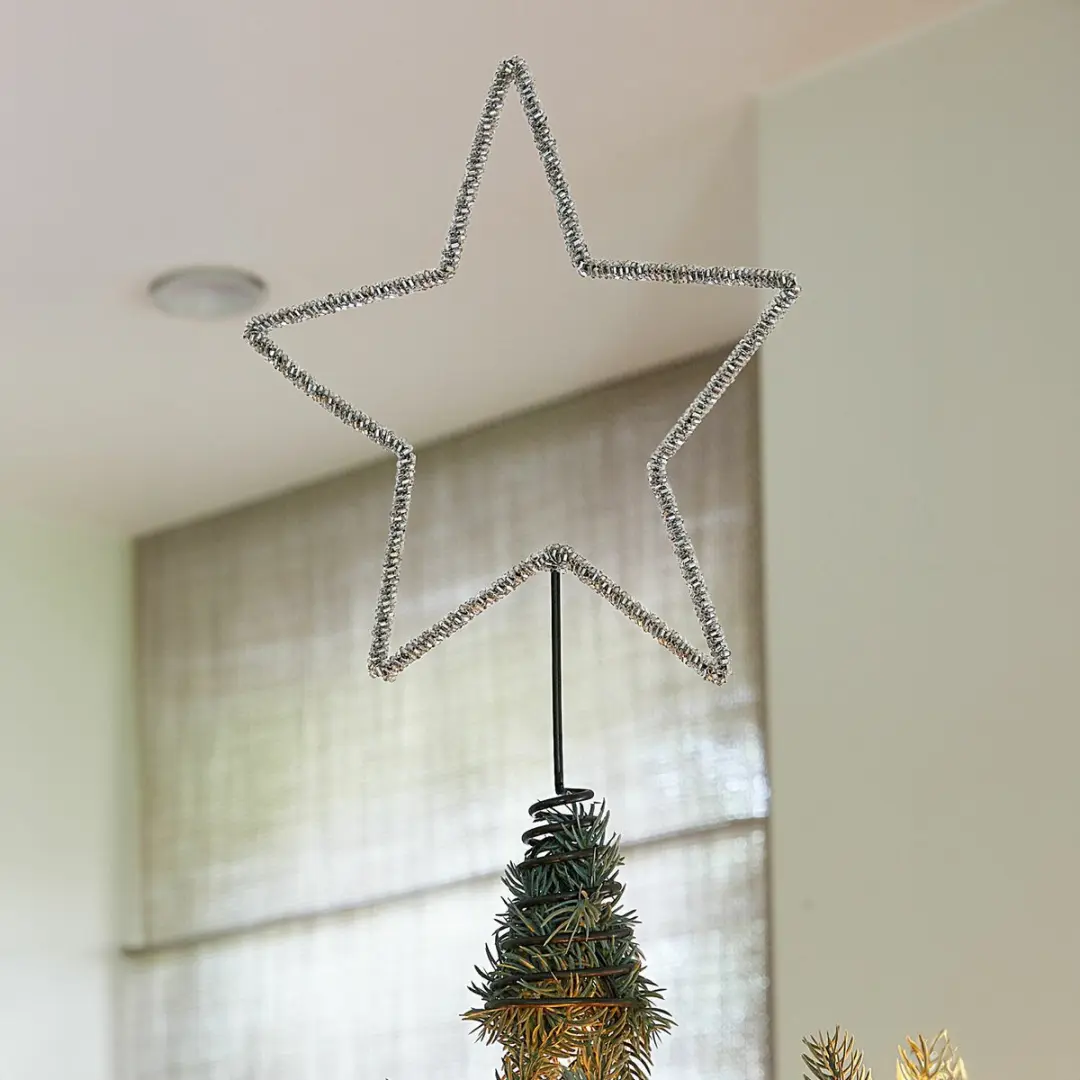 Loberon Kerstboompiek Nobiletto Antiekgrijs