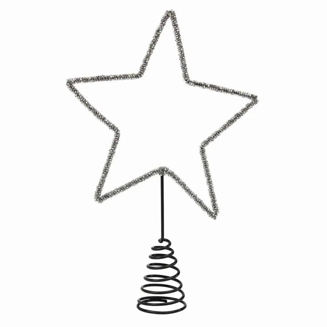Loberon Kerstboompiek Nobiletto Antiekgrijs