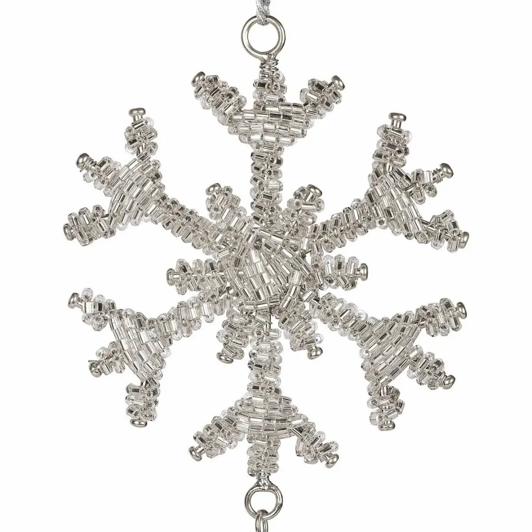 Loberon Kerstversiering Kiresta Set - 4 Stuks Zilverkleurig/Heldere Bol - afbeelding 6 van 6