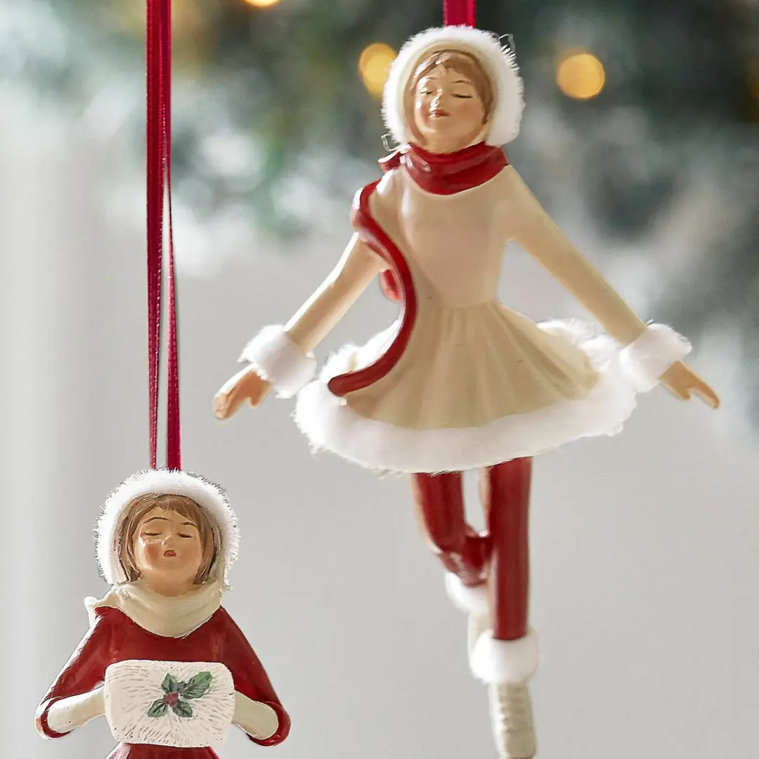 Loberon Sylphelle Hanger Set - 2 Stuks - Rood/Wit/Groen