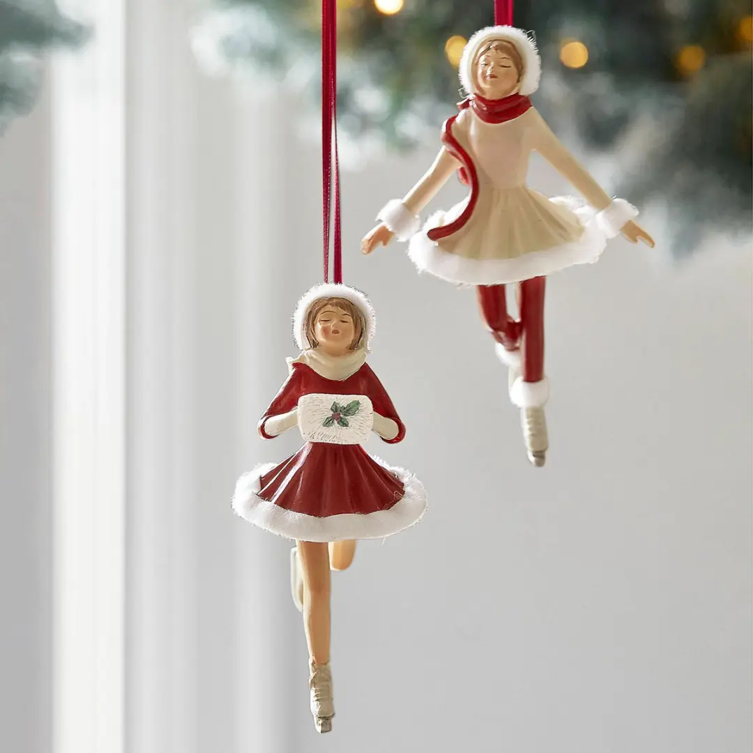 Loberon Sylphelle Hanger Set - 2 Stuks - Rood/Wit/Groen