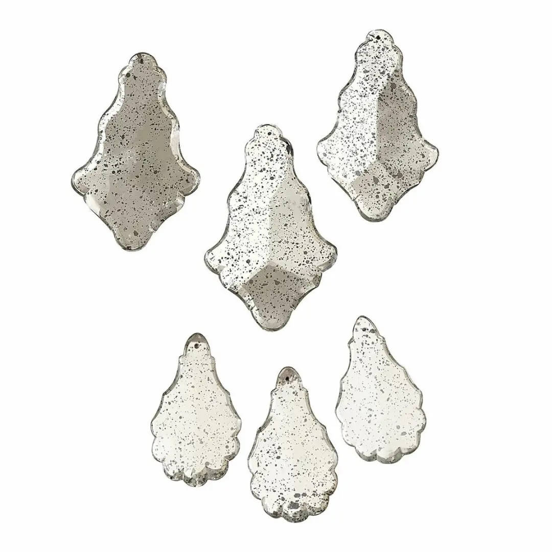 Loberon Mistralon Hanger Set 6 Stuks - Ø1.5cm - Antiekzilver