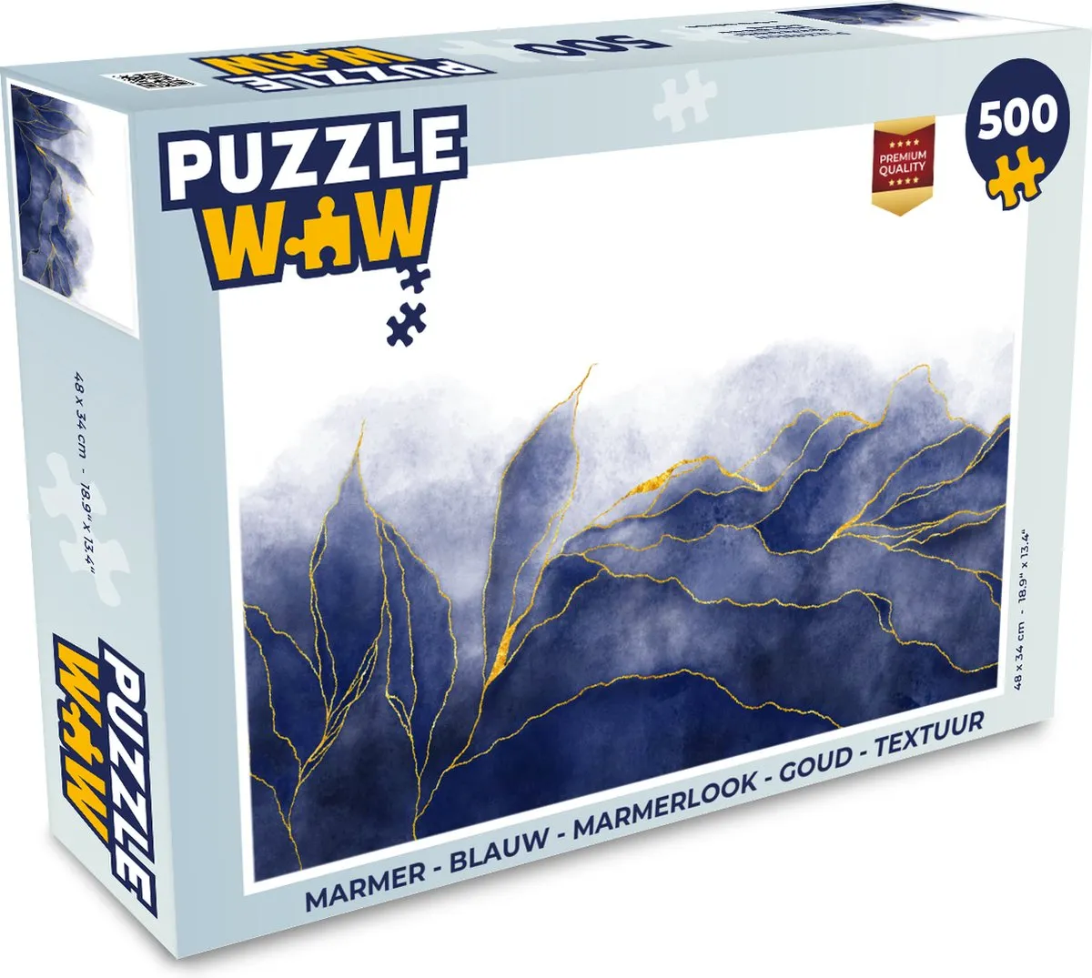 PuzzleWow Marmerlook Legpuzzel 500 Stuks